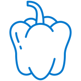 blue bell pepper icon