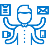 a person juggles many responsibilities