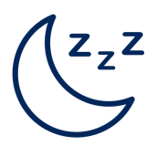 Crescent moon sleeping