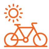 bike ride on a sunny day