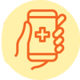 a hand holds a smartphone