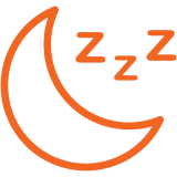 crescent moon sleeping