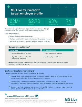 MDLiveByEvernorth Target employer profile
